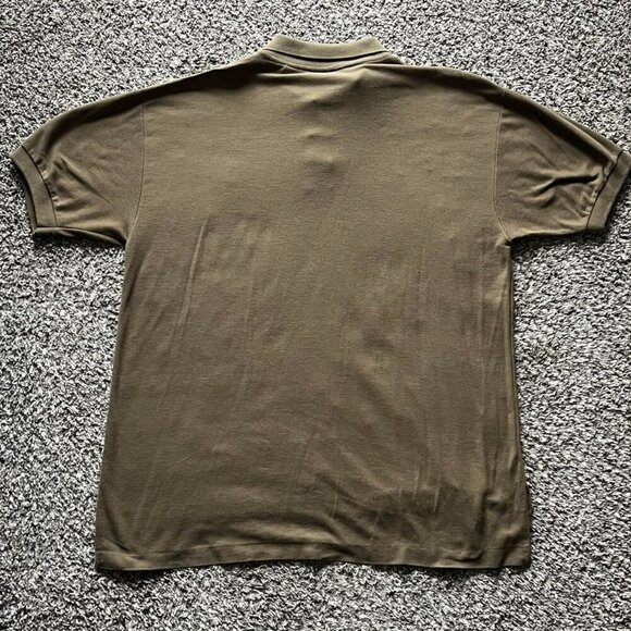 Vintage 90s Levis Khaki Green Polo Men XL Grunge Classic Grandpacore Chore Shirt - Picture 4 of 6